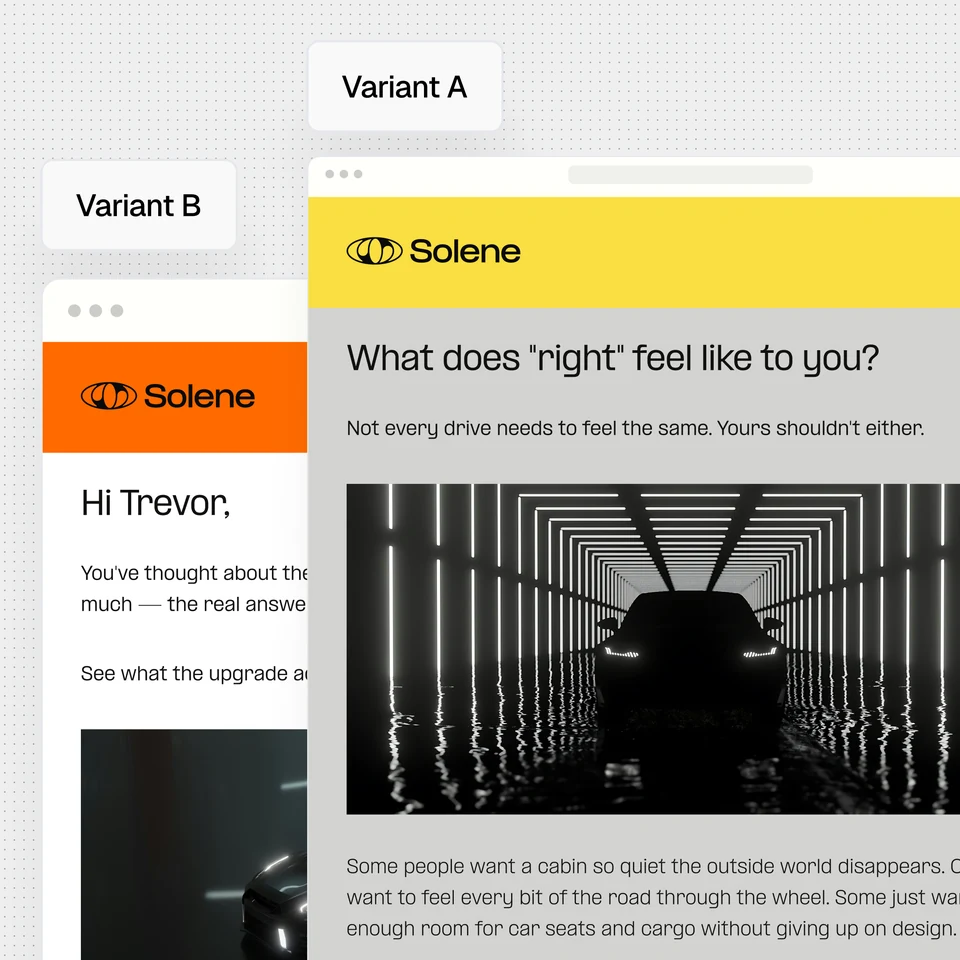Audience-specific email content variants